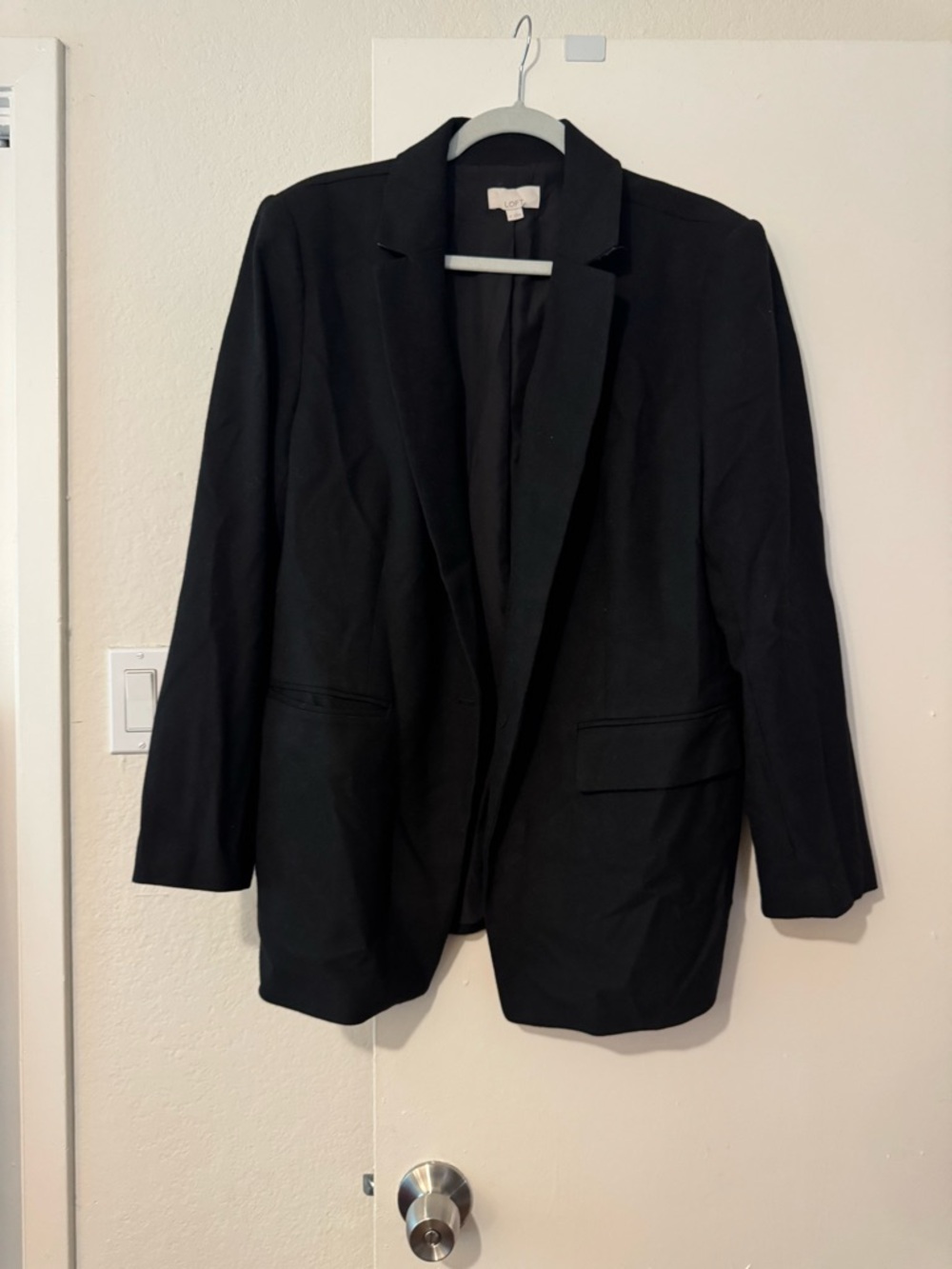 LOFT Black Open-Front Women's Blazer